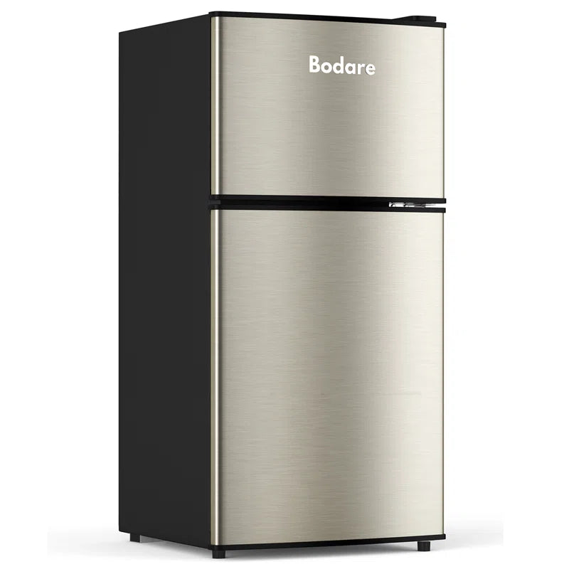 Bodare 3.2 Cubic Feet Freestanding Mini Fridge with Freezer